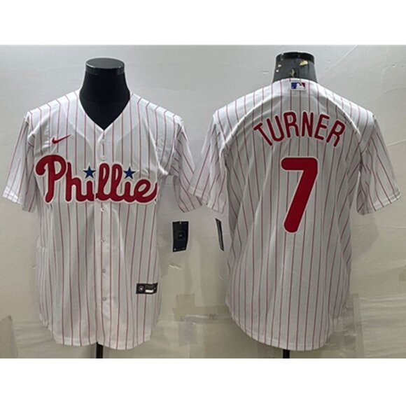 Mens Youths Kids Womens Trea Turner White Stitched Jersey